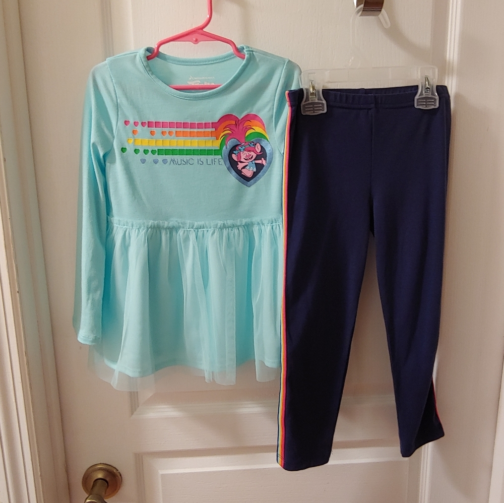 Girls 5T Trolls outfit
